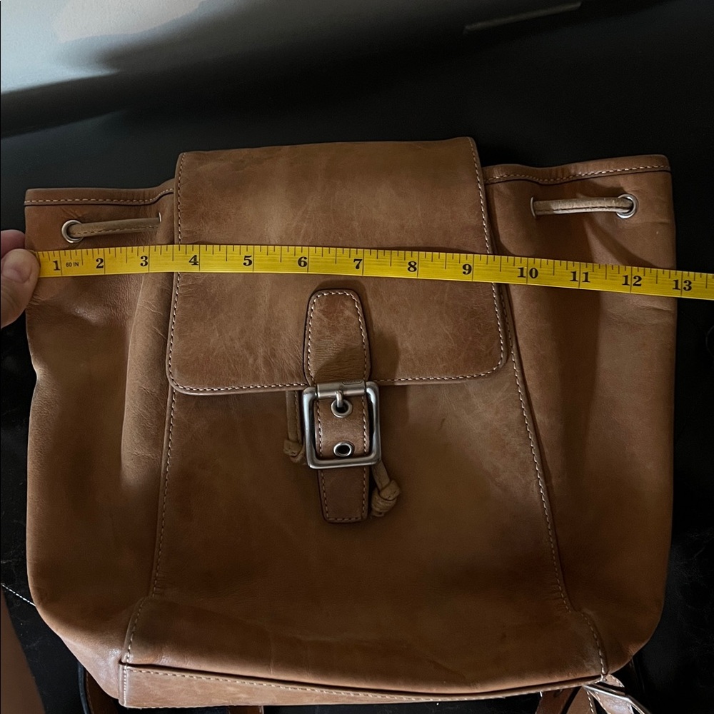 Vintage Coach Leather Buckle Backpack Bag - Picture 13 of 16